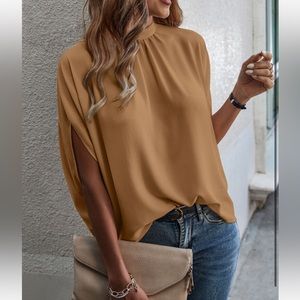 Boho Oversized Loose Fit Dolman Sleeve Top Blouse